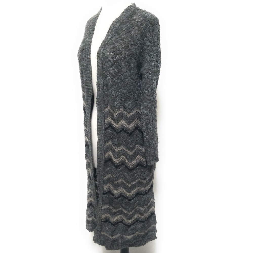 ECOTE UO‎ Gray Herringbone Duster Cardigan Size S